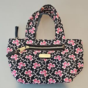 Juicy Couture Black and Pink Floral Tote